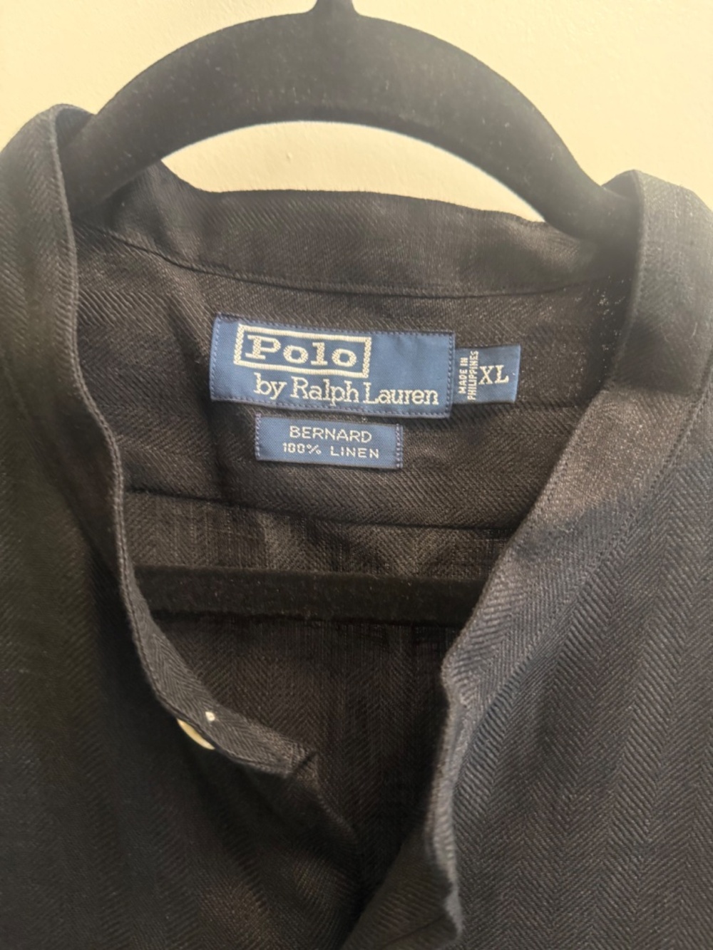 POLO BY RALPH LAUREN SHIRT - SIZE XL BLACK - NEW WITH TAGS - Picture 3 of 11